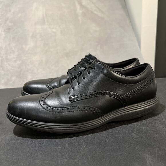 Cole Haan Grand Tour Wingtip Oxford Shoes Mens 11 Black Grand OS Comfort Dress main image 5